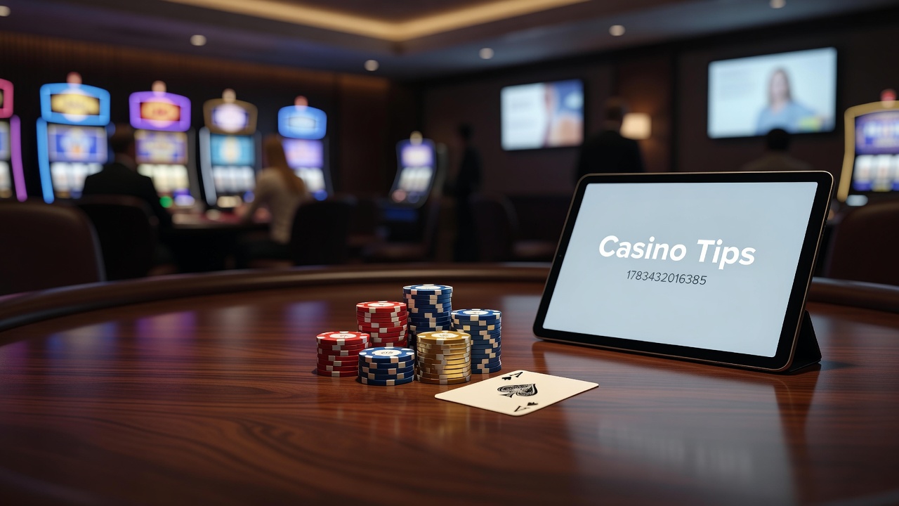 Casino floor with players at various tables and slot machines under bright lighting