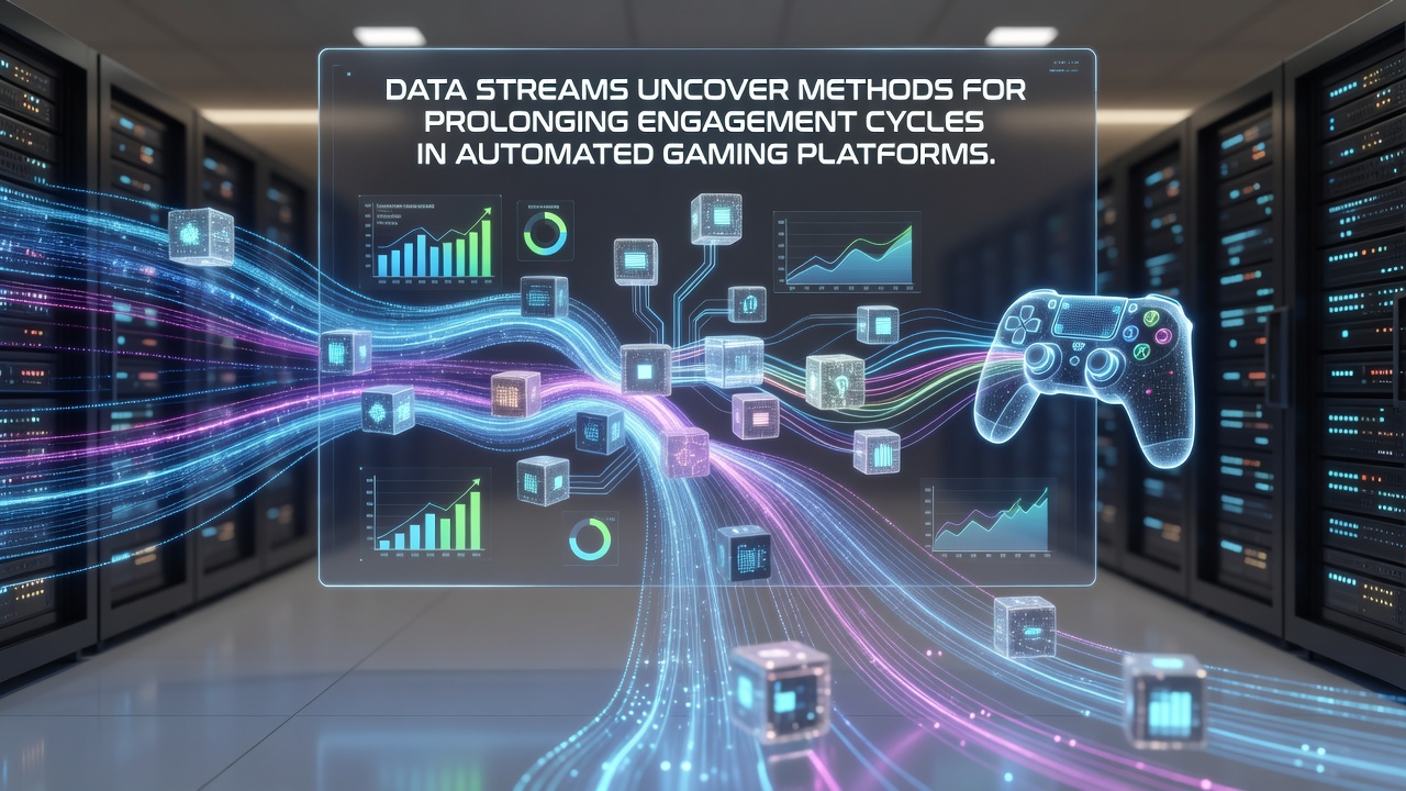 Analytics dashboard displaying engagement cycle metrics from multiple automated gaming servers