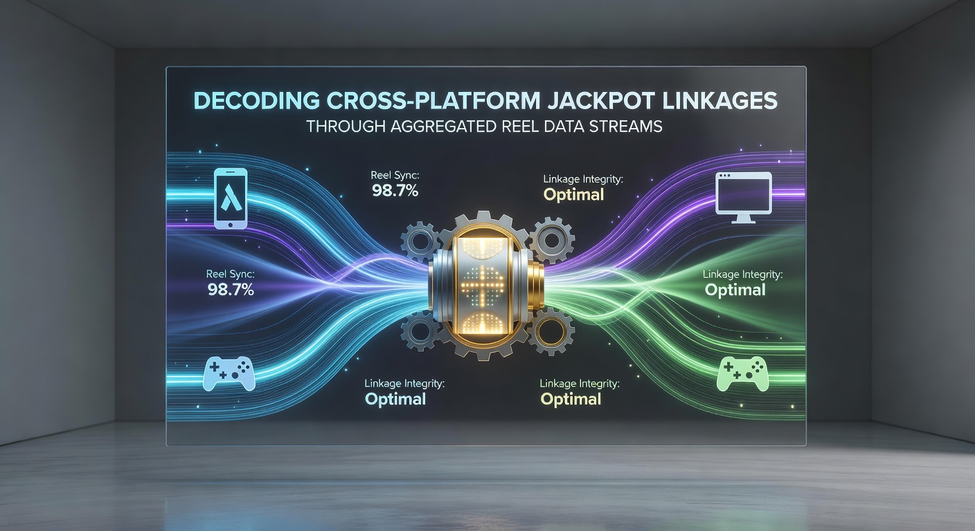 Technical dashboard displaying cross-platform jackpot connections derived from aggregated reel datasets
